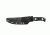 Tops Knives Al Mar Mini Sere Operator, Fixed Blade Knif, 4 in, Tumble Blade Finish, 154cm RC 58-60 Cryo Treated Steel, Black G10 Handle AMAR-01