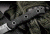 Tops Knives Al Mar Mini Sere Operator, Fixed Blade Knif, 4 in, Tumble Blade Finish, 154cm RC 58-60 Cryo Treated Steel, Black G10 Handle AMAR-01