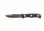 Tops Knives Al Mar Mini Sere Operator, Fixed Blade Knif, 4 in, Tumble Blade Finish, 154cm RC 58-60 Cryo Treated Steel, Black G10 Handle AMAR-01