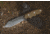 Tops Knives Backpacker's Bowie Fixed Blade Knife,4.5in,1095 RC 56-58 Steel,Tumble Blade,Green Canvas Micarta Handle, BPB-01