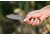 Tops Knives Backpacker's Bowie Fixed Blade Knife,4.5in,1095 RC 56-58 Steel,Tumble Blade,Green Canvas Micarta Handle, BPB-01