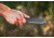 Tops Knives Backpacker's Bowie Fixed Blade Knife,4.5in,1095 RC 56-58 Steel,Tumble Blade,Green Canvas Micarta Handle, BPB-01