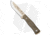 TOPS Knives BOB Brothers of Bushcraft Fieldcraft Fixed Blade Knife, 4.625in, 1095, Drop Point Blade, Micarta Green Handle, Tan/Green, 9.875in, BHQ-24775