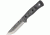 Tops Knives Brothers Of Bushcraft 154cm Fixed Blade Knife, w/Linen Micarta Handle, Tumble Finish, Black, 4.75in, BROS-TBF-02