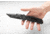 TOPS Knives CQT Thunder Hawke Folding Knive, 3.857in, Tanto, Black Teflon Finish, Black G10 Handle, CQT-THK-01