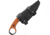 TOPS Knives CUT Combat Utility Tool Knife, 8.5in Overall, 4.25in Camo 1095Hc Steel Blade, Tan Canvas Micarta Handle, Finger Ring, Dragonfly Tread Handle, Black Kydex Sheath, CUT-40-CAMO