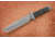 Tops Knives Desert Nomad Fixed Blade Knife, w/G10 handle, Black, 6.5in, DMAD-01