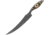TOPS Knives Filet Knife, 8 tumbled finish 154CM stainless fillet blade, SureTouch black and tan G10 handle, FIL-01