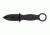 Tops Knives I.C.E. Dagger Fixed Blade Knife, w/beta loops, Black, 3in, ICED-02