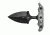 Tops Knives I Stick Fixed Blade Knife,3.50in Black 1075 RC 56-58 Steel,Black Canvas Micarta Handle, Black ISTK-01