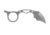 TOPS Knives Quickie Fixed Blade Knife, 1.63in, 1095 RC 56-58 Steel, Karambit QCK-01