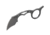 TOPS Knives Quickie Fixed Blade Knife, 1.63in, 1095 RC 56-58 Steel, Karambit QCK-01