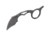 TOPS Knives Quickie Fixed Blade Knife, 1.63in, 1095 RC 56-58 Steel, Karambit, QCK-01