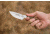 Tops Knives Scandi Woodsman Fixed Blade Knife, Green, 3.5in, SWOOD-3.5