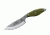 Tops Knives Scandi Woodsman Fixed Blade Knife, Green, 3.5in, SWOOD-3.5