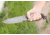 Tops Knives Silent Hero Fixed Blade Knife, w/Smooth Scales, Black, 6.38in, HERO-04