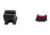 Trijicon Fiber Optic Pistol Front/Rear Sight Set, Red Fiber Stick, Walther P99/PPQ/PPQ M2, Black, 601053