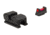 Trijicon Fiber Optic Pistol Front/Rear Sight Set, Red Fiber Stick, Walther P99/PPQ/PPQ M2, Black, 601053
