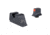 Trijicon HD XR Suppressor/Optic Height Tritium Night Sights - Rear - Orange Front Outline - for GLOCK Models 20, 21, 29, 30, and 41 including S &amp; SF variants, Black, GL345-C-601176