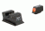 Trijicon Walter Heavy Duty Night Sight Set, Orange Front Outline Walther, PPS, PPX, PPS M2, 600743