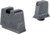 Trijicon Suppressor/Optic Height Sight Set, Black Front/Metal Rear &amp; Green Front Lamp, Glock  42, 43, 43x, 43e, 48, Black, 601145