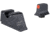 Trijicon HD XR Suppressor/Optic Height Tritium Night Sights - Glock Large Frames MOS