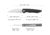 TRIVISA Lynx Linerlock Black