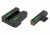 TruGlo Brite-Site TFX Pro Sight Set For FNH FNP-40/FNX-40/FNS-40, Including Compact Green Rear, Green With Orange Focus Lock Front Sight, TG-TG13FN2PC