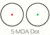 TruGlo Red Dot Dual Color Sight, 1x30mm, 5 MOA, Red/Green Reticle, Matte Black, TG-TG8030DB