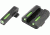 TruGlo TFX Springfield XD/XDM/XDS 3 Dot Green Tritium/Fiber Optic Sight, TG-TG13XD1A