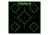 TruGlo TGTG14A25BB Tru-See Diamond Target Black/Green Self-Adhesive Heavy Paper