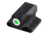 TruGlo Tritium Pro Handgun Sight Set for 1911 Novak 260/500, White Focus Lock Ring, TG-TG231N3W