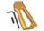 TRYBE Defense AR Grip, Gold, ARGRIP1-GLD
