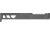 TRYBE Defense Glock 19 9mm Pistol Slide - Version 2, Gen 3, RMR Cut, Sniper Gray, No Base Plate Included, SLDG19G3RMRV2-SG