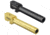 TRYBE Defense Glock 21 Match Grade Non-Threaded Pistol Barrel, Black, Gold, Titanium