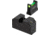 TRYBE Defense High Glow Fiber Optic Night Sights for Glock 17/19/22/23/24/26/27/33/34/35/37/38/39/42/43 &amp; SIG P320/P365, Suppressor, Black, FOSG-SUP