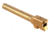 TRYBE Defense Match Grade Non Threaded Pistol Barrel, 9mm Luger, Glock 34, TiN Gold, PBG34-TIN