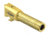 TRYBE Defense Match Grade Non Threaded Pistol Barrel, S&amp;W M&amp;P Shield, Gold TIN, PBSWSH-TIN