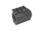 Tuff Zone Low Profile Gas Block w/ Top &amp; Bottom Rails, Black Andonized, TZ-MGB2