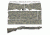 US Night Vision Tiger Stripe Camo Pre-Cut Universal Shotgun Skin Vinyl Wrap, 20x30in, Army UCP 056536
