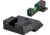 USED EDEMO Trijicon DI Night Sight Set, Dual-Illuminated, U-Notch, Tritium Green Front Color/ Rear Color, Smith &amp; Wesson M&amp;P, M&amp;P M2.0, SD VE, 601108, EDEMO2, EDEMO1, Condition Fair, Scratches
