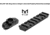 UTG Pro M-LOK AR15 15in Ultra Slim Rail, Black / Blue 2-Tone, MTU019SSM3B2