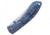 V NIVES Poseidon Linerlock Folding Knife, 4.75in Closed, 3.5in Satin 154Cm SS Blade, Blue Sculpted Titanium Handle, Thumb Stud, Pocket Clip, Storage Case., V04TIPBL