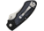 V NIVES Stout Linerlock Folding Knife, 3.63in Closed, 2.25in Satin 8Cr13Mov SS Drop Point, Black Aluminum Handle With Gray Rubber Insert, Thumb Stud, Pocket Clip, Storage Case., V07ALPBK