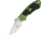 V NIVES Stout Linerlock Folding Knife, 3.63in Closed, 2.25in Satin 8Cr13Mov SS Drop Point, Green Aluminum Handle With Black Rubber Insert, Thumb Stud, Pocket Clip, Storage Case., V07ALPGR