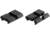 Vector Optics Mount Adapter, 3/8in Dovetail, 7/8in Weaver, 1in Long, 0.2in Height, 1 Pair, Black, SCRA-06B