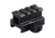 Vector Optics Riser Mount Rail, Picatinny, 0.83in Height, 1.6in Long, 3 Slots, 6063-T6, Black, SCRA-59