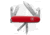Victorinox Tinker Pocket Swiss Army Multi-Tool, Red Handle, Red/Gray, 3.58 inch, BHQ-2087