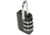 VISM 3 Numbers Combination Lock, Small, Black, ALOCK