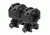 VISM 30mm Tactical Rings/1.1In Height, Black VR30T11